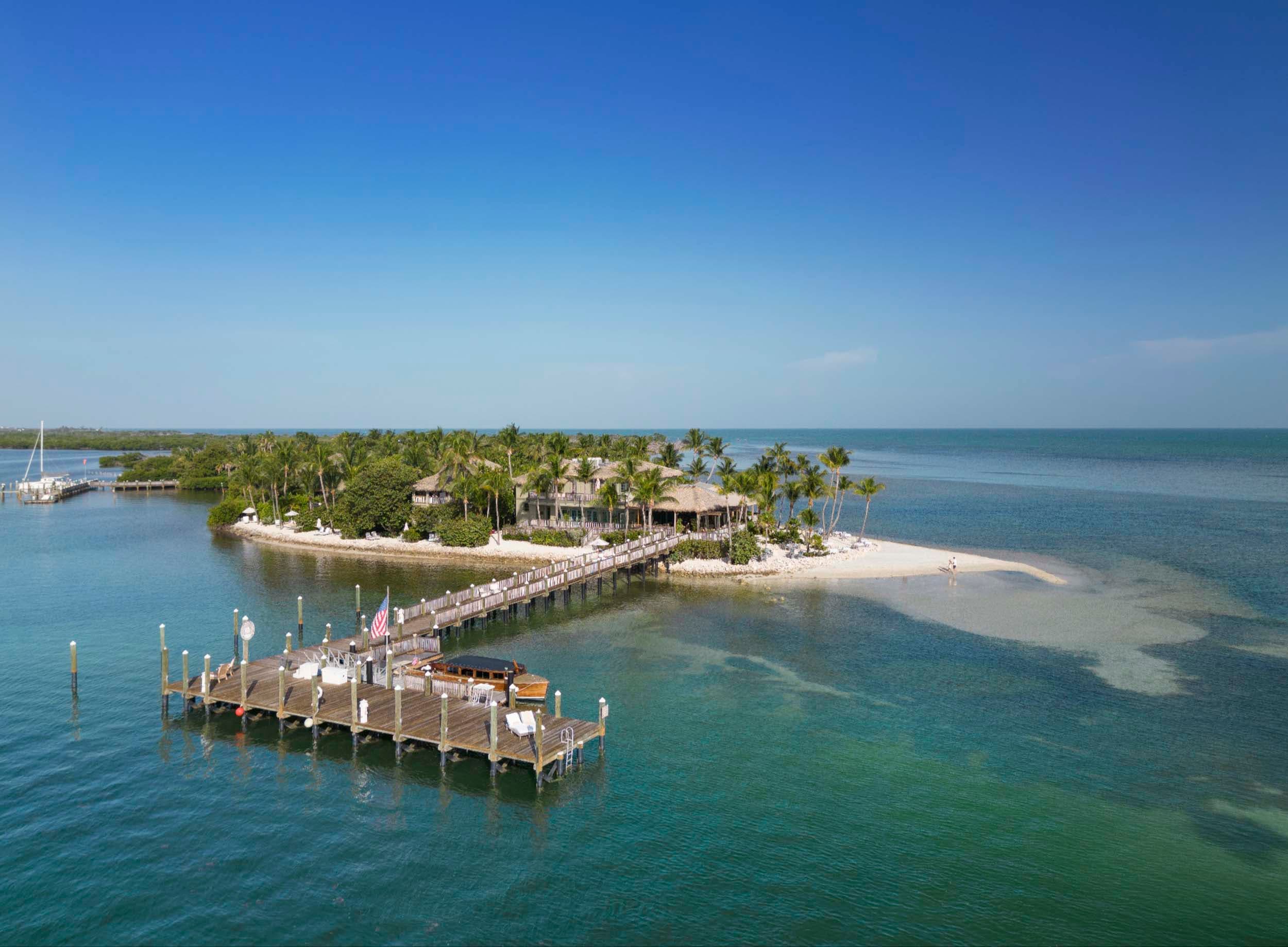 Little Palm island Resort with its dock