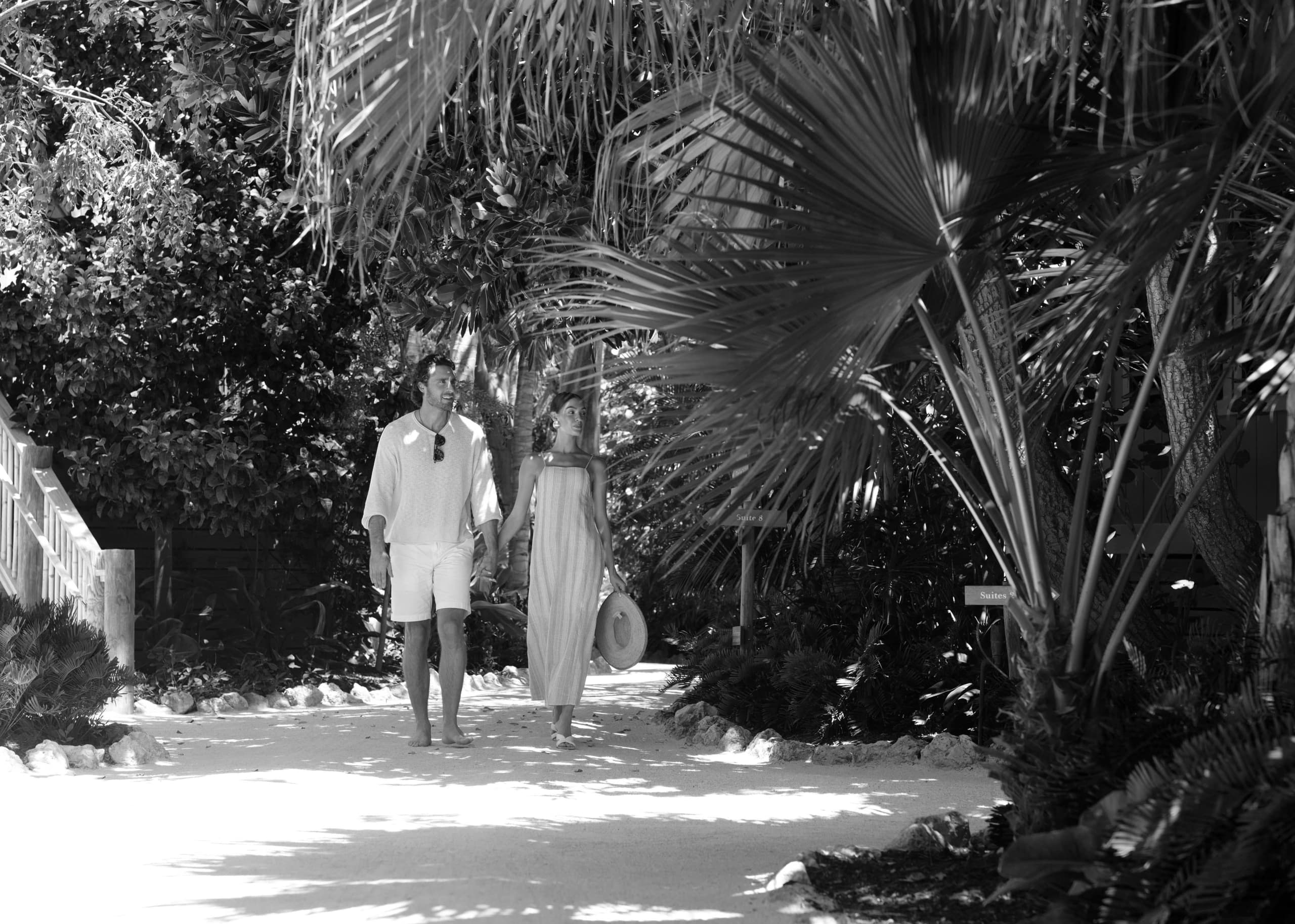 Couple walking around at a Noble House Hotels & Resorts property