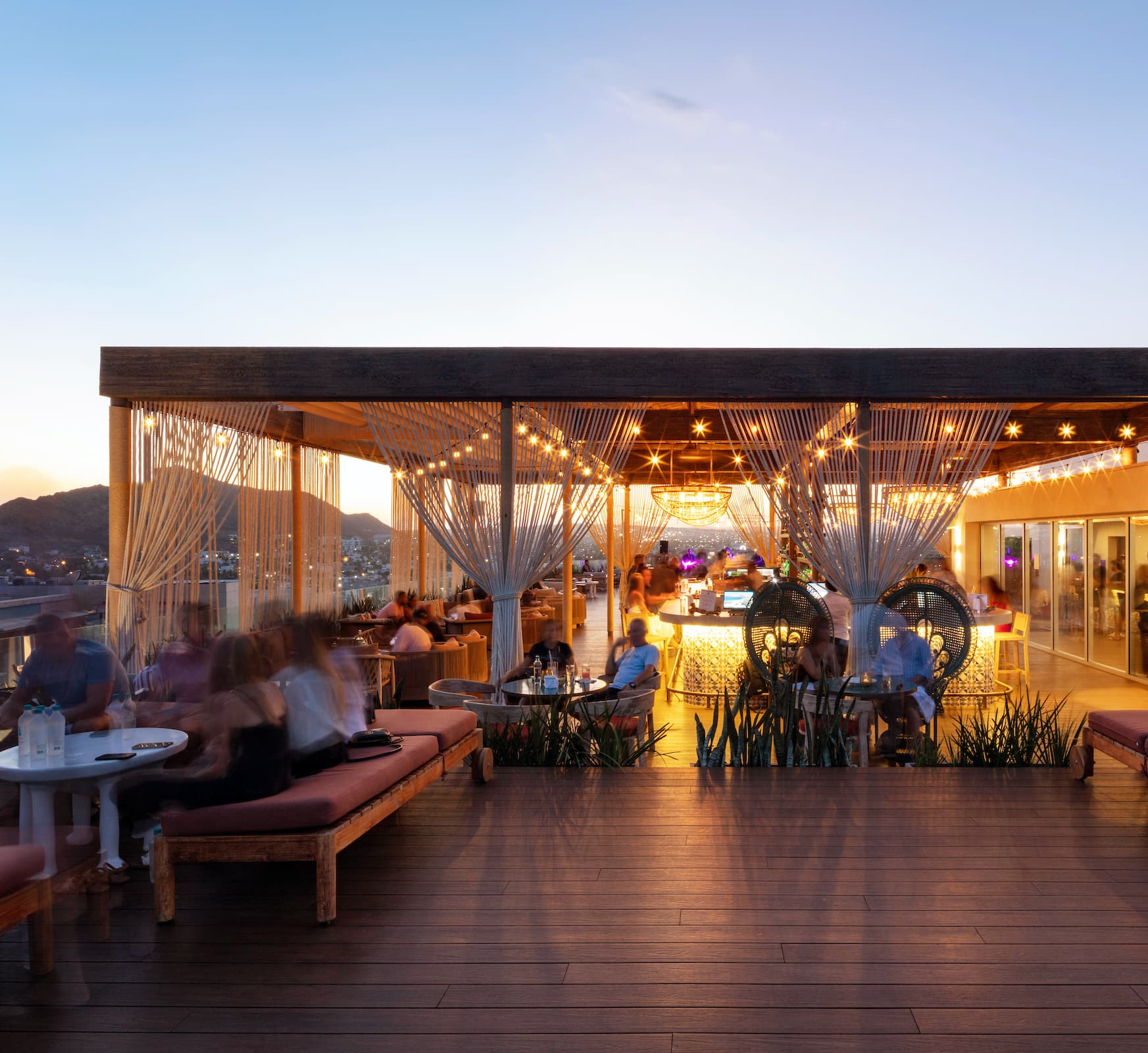 Rooftop360 dining and bar area