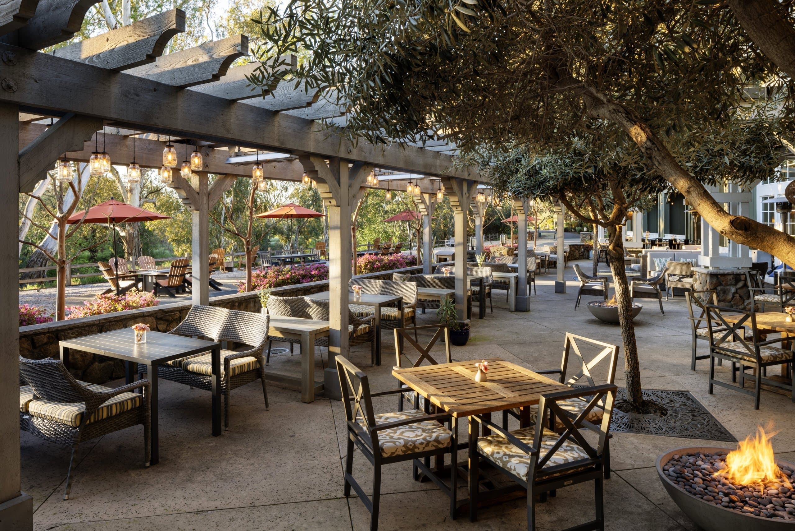 The well lit patio of Noble House Hotels and Resorts partner, ALBA