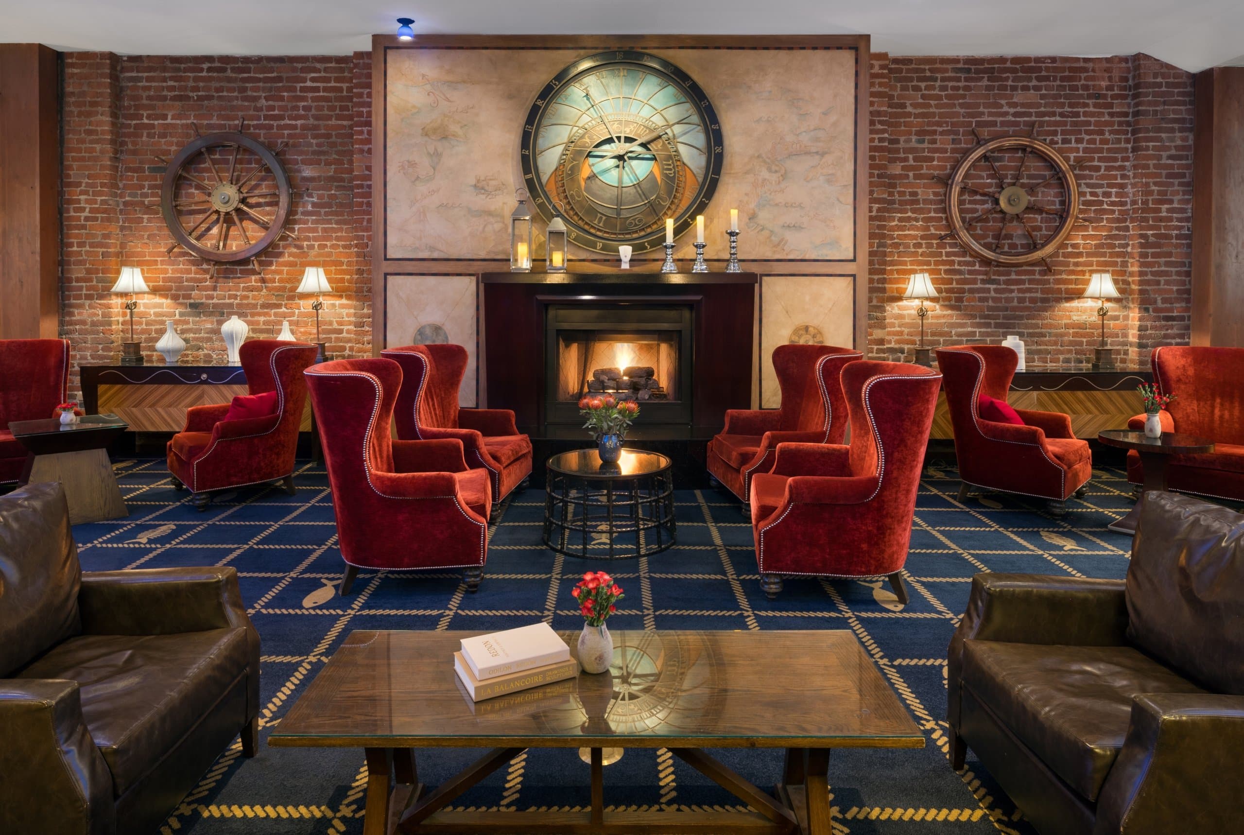 A plush interior at Argonaut Hotel