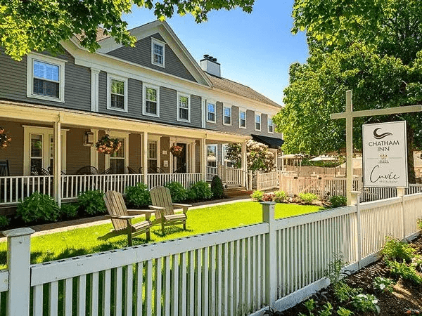 The exterior of Chatham Inn on a sunny day